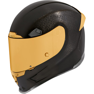 Icon Airframe Pro Carbon Gold Motorcycle Riding Street Racing Fullface Helmet